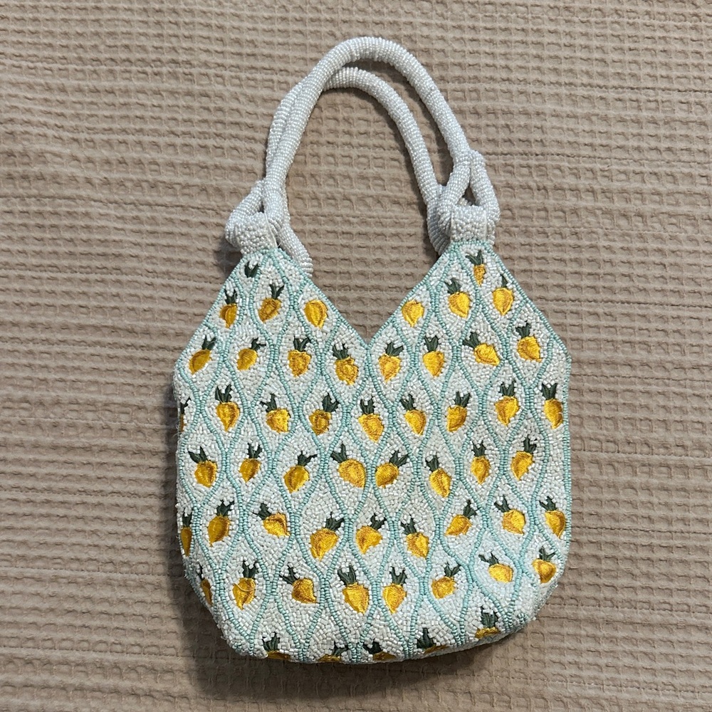 Viral Beaded Lemon Handbag